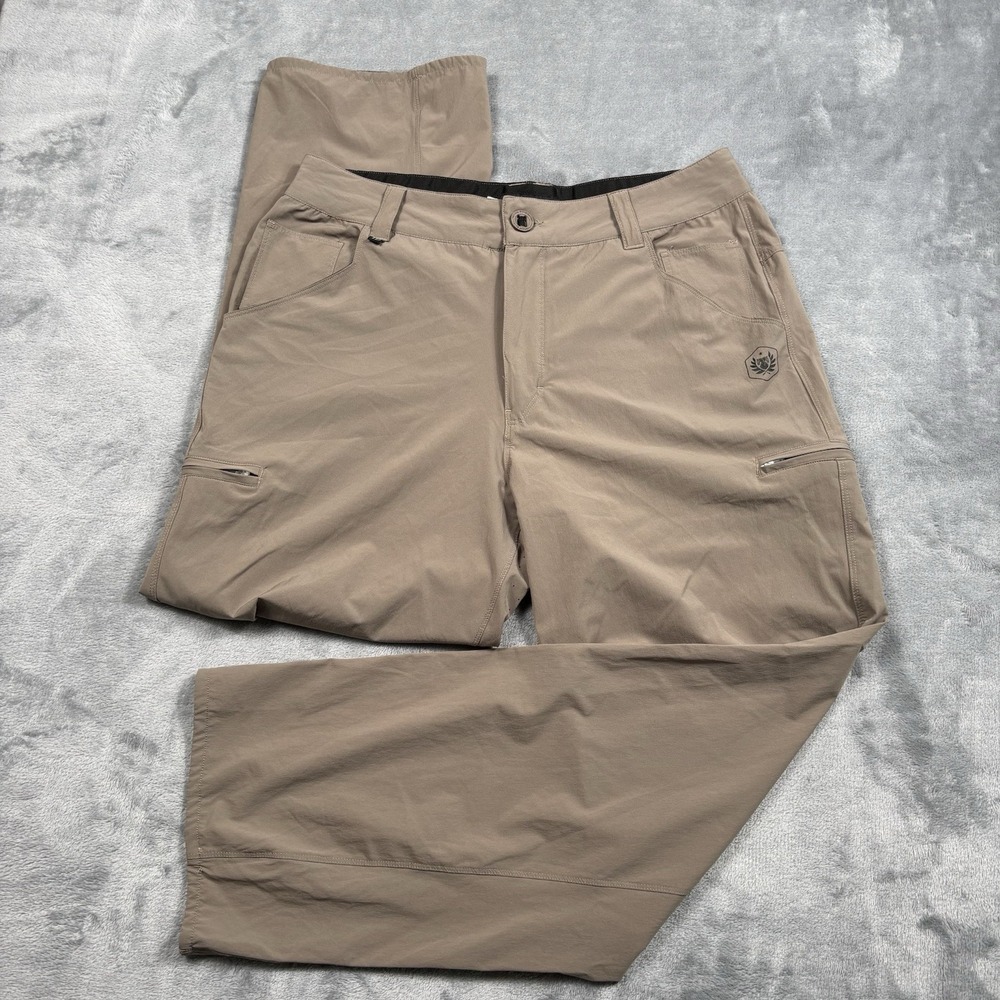 Neptune Amphibious Pants Men's 34x30 Brown Hiking Outdoor Nylon Stretch